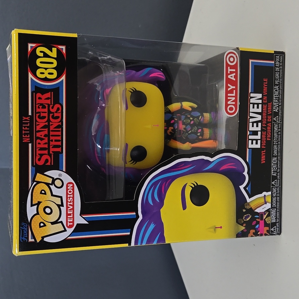 Funko POP! Stranger Things Eleven Blacklight Target Exclusive #802 Figure NWT